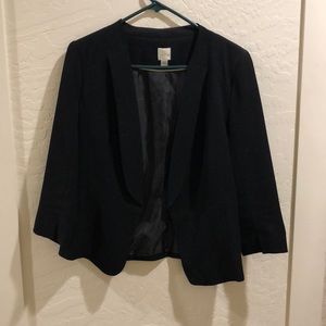 LC Lauren Conrad Black Open Blazer